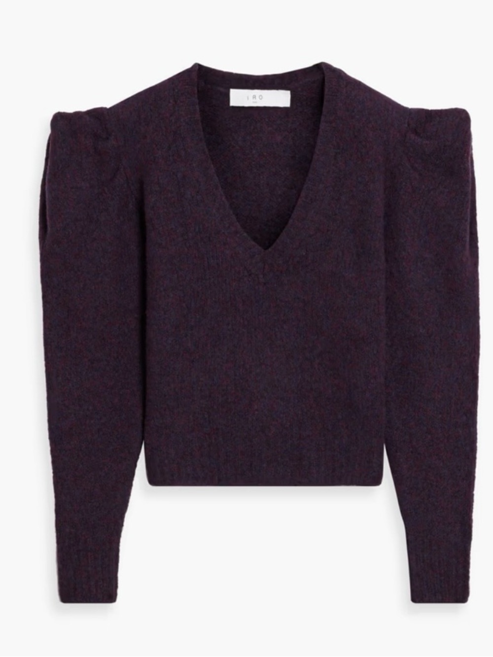 NWT IRO Over brushed wool-blend sweater grape
